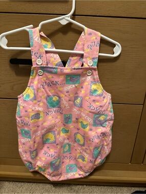 Hannah Pink Duck Print Baby Matching Set